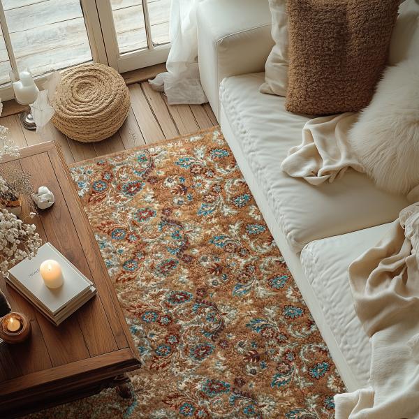 Tapis Arijana Design noué à la main avec un design ornemental